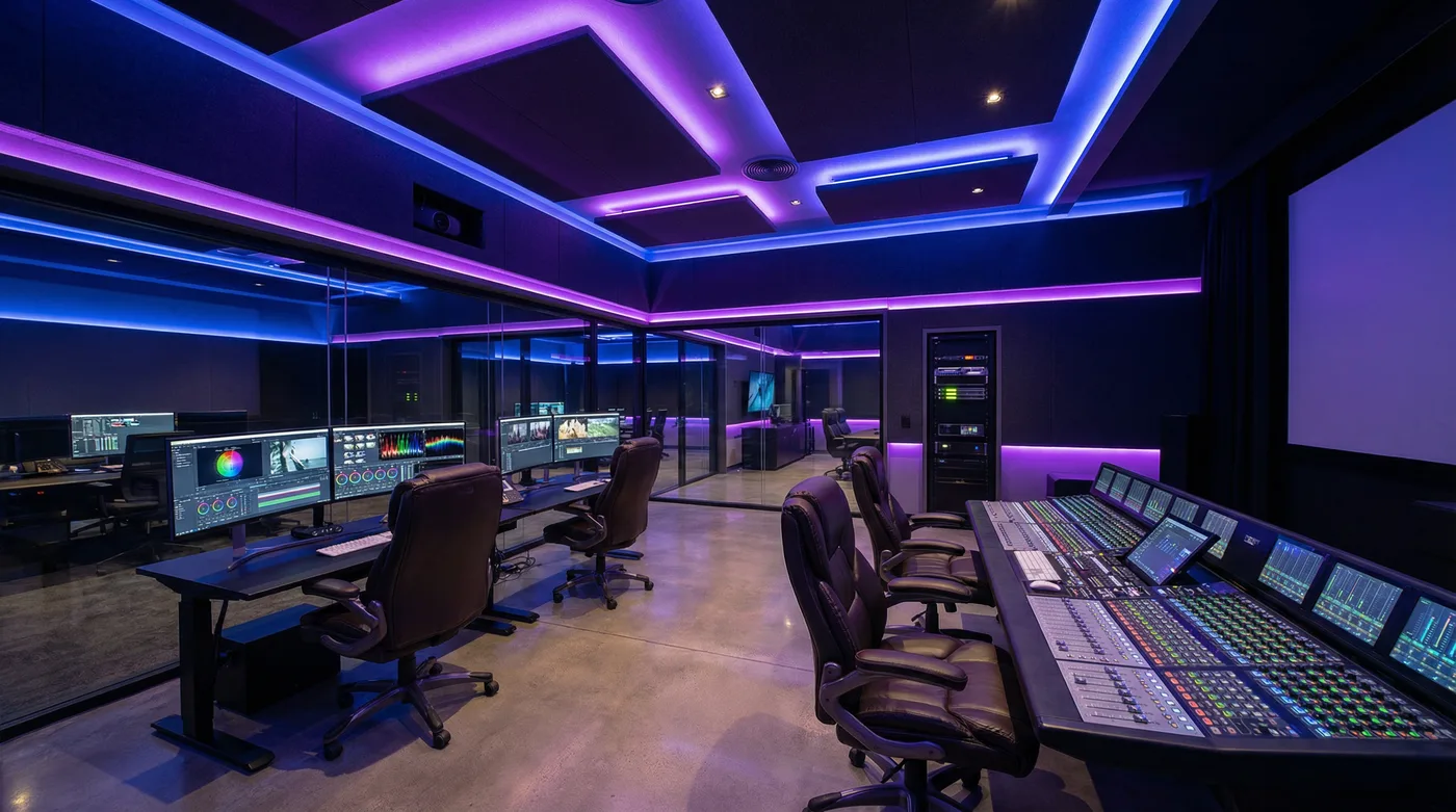 日本三级后期制作工作室内景